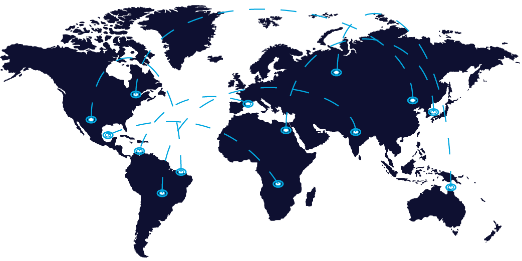 Global network map